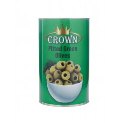 OLIVE CROWN GREEN PITTED OLIVE A10 TIN