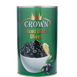OLIVE CROWN BLACK SLICED OLIVE A10 TIN