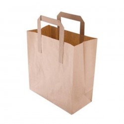 PAPER BAG FLAT HANDLED MEDIUM