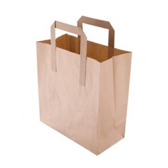 PAPER BAG FLAT HANDLED LARGE